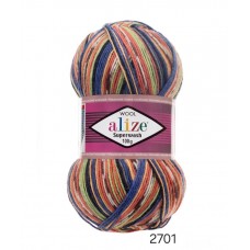 Alize SUPERWASH COMFORT siūlai kojinėms 5vnt Alize SUPERWASH COMFORT siūlai kojinėms 5vnt
